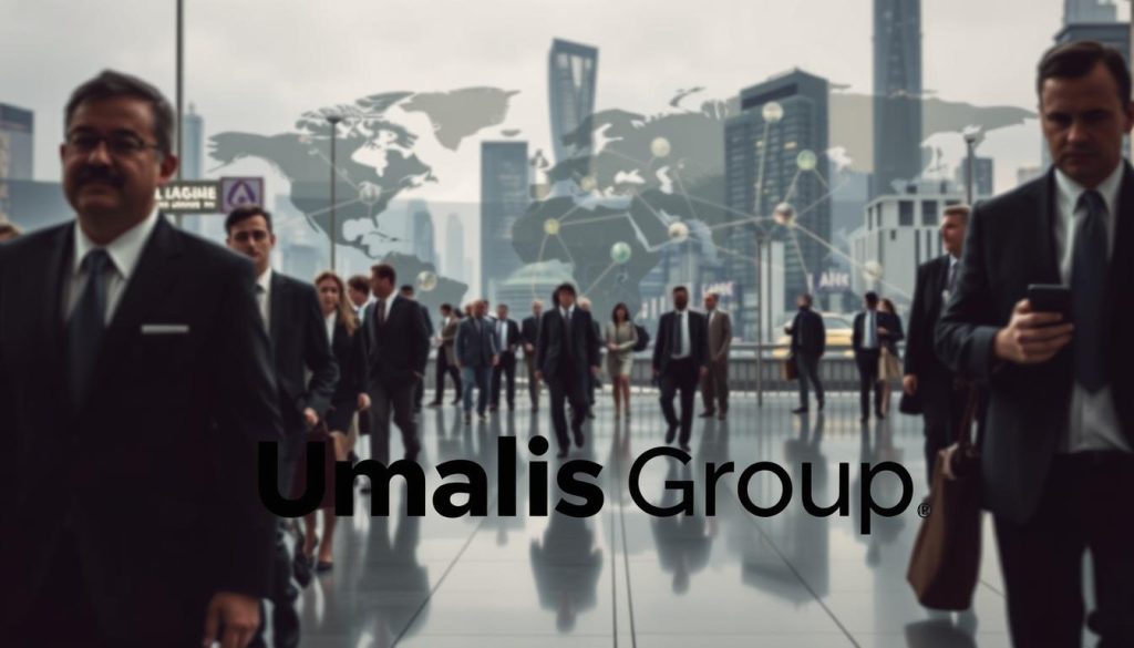 A bustling global business landscape, with the Umalis Group logo prominently displayed in the foreground. Executives in formal attire navigate a complex web of international connections, symbolizing the management transition challenges posed by the forces of globalization. Muted colors and soft lighting evoke a contemplative mood, as the scene captures the nuances of managing change in a rapidly evolving world. A bustling global business landscape, with the Umalis Group logo prominently displayed in the foreground. Executives in formal attire navigate a complex web of international connections, symbolizing the management transition challenges posed by the forces of globalization. Muted colors and soft lighting evoke a contemplative mood, as the scene captures the nuances of managing change in a rapidly evolving world.