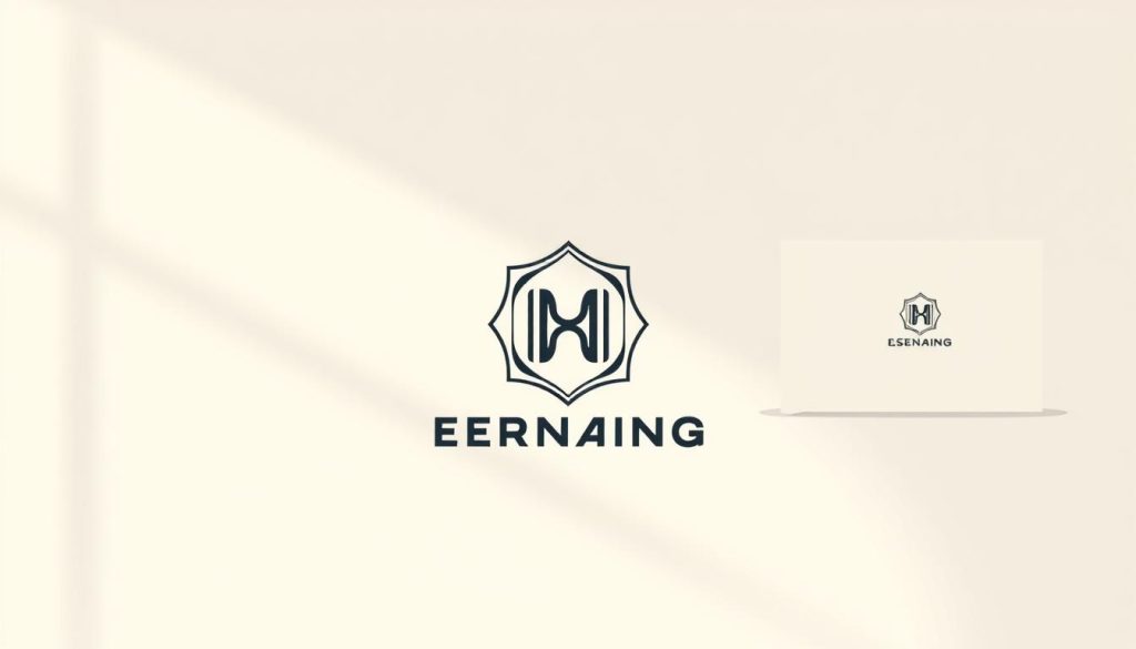 A cohesive and visually striking brand identity, showcasing a seamless blend of minimalist geometric shapes, clean typography, and a harmonious color palette. The composition features a primary focal point, a stylized monogram or logo, surrounded by a minimalist pattern of interconnected shapes and lines that create a sense of balance and unity. The lighting is soft and diffused, casting subtle shadows that accentuate the depth and dimensionality of the design elements. The overall mood is professional, modern, and refined, conveying the essence of an independent career focused on branding and visual identity.