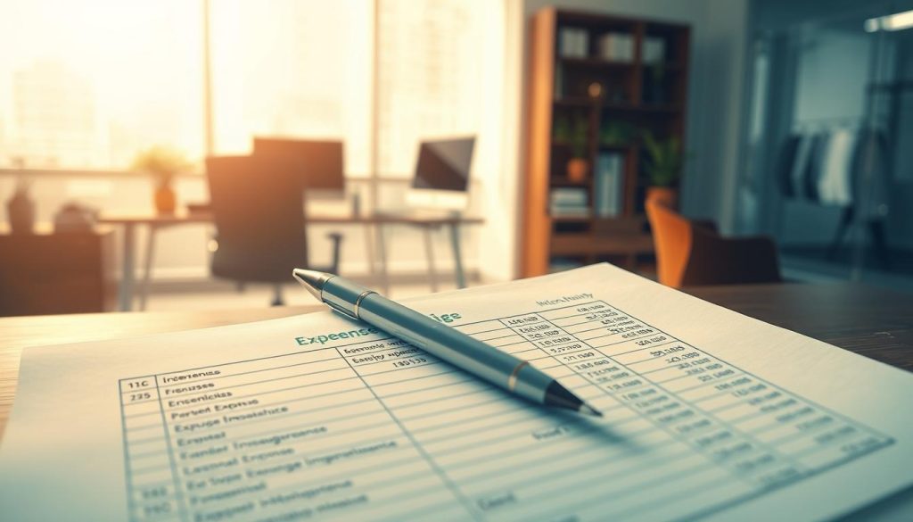 A meticulously rendered image depicting the financial aspects of a Light Portage employment arrangement. In the foreground, a carefully annotated spreadsheet showcases itemized expenses and fees associated with this unique work model. The middle ground features a serene office environment, with a desk, computer, and other professional accoutrements conveying a sense of efficiency and organization. In the background, a soft, warm lighting illuminates the scene, creating a contemplative and thoughtful atmosphere. The overall composition suggests the importance of understanding the financial implications of Light Portage, while also highlighting the refined and professional nature of this innovative employment solution.