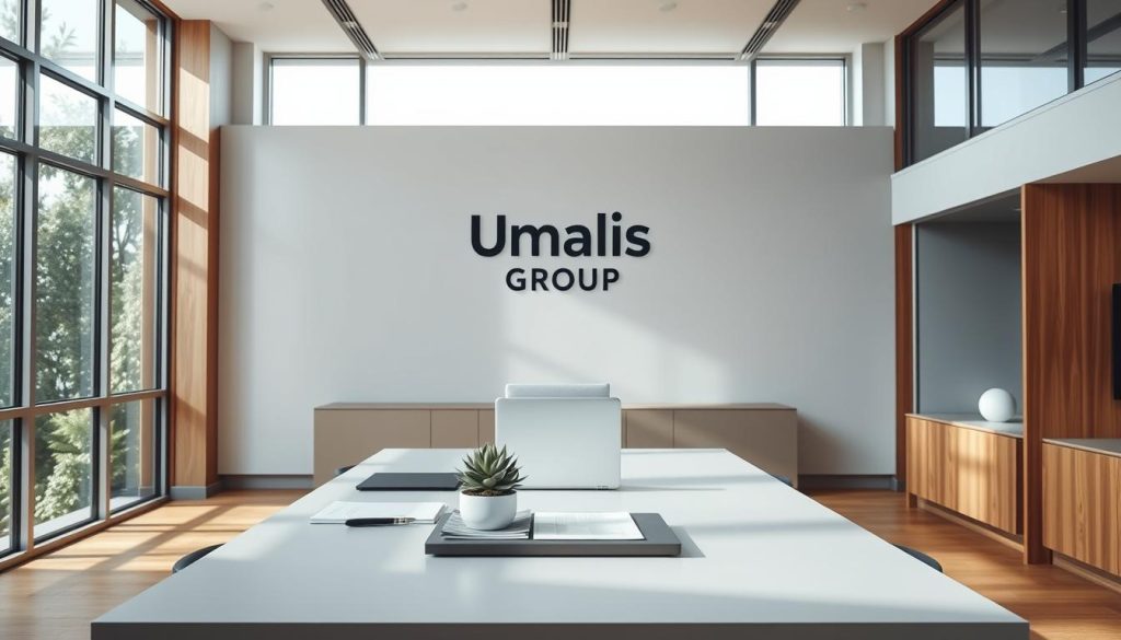 A modern, minimalist office interior with clean lines and natural light filtering through large windows. In the center, a neatly organized desk with a laptop, documents, and a succulent plant. On the wall behind, the "Umalis Group" logo is displayed prominently. The room has a serene, professional atmosphere, conveying the legal and regulatory aspects of the topic. Warm wood tones and muted greys create a sophisticated palette. The lighting is soft and diffused, emphasizing the sense of order and clarity. The composition is balanced, with the desk and logo forming the focal points, surrounded by the carefully curated environment. A modern, minimalist office interior with clean lines and natural light filtering through large windows. In the center, a neatly organized desk with a laptop, documents, and a succulent plant. On the wall behind, the "Umalis Group" logo is displayed prominently. The room has a serene, professional atmosphere, conveying the legal and regulatory aspects of the topic. Warm wood tones and muted greys create a sophisticated palette. The lighting is soft and diffused, emphasizing the sense of order and clarity. The composition is balanced, with the desk and logo forming the focal points, surrounded by the carefully curated environment.