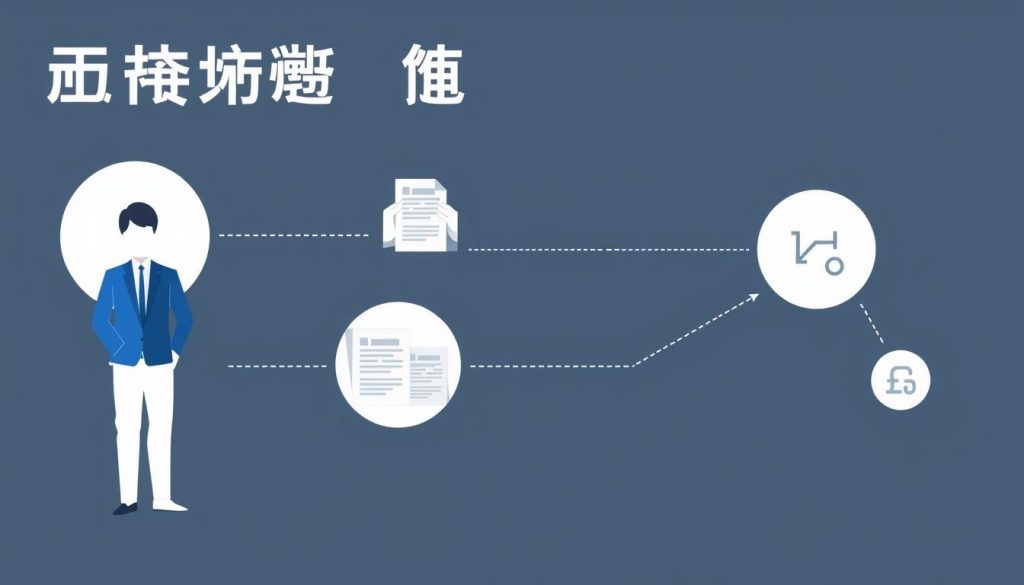 A modern, sleek illustration of the "三方合同体系" concept, depicting the interconnected relationship between an independent professional (Umalis Group), a client company, and a portage salarial provider. The foreground showcases the three entities as abstract geometric shapes in a minimalist, high-contrast style, with clean lines and a sophisticated color palette of blues, grays, and whites. The middle ground features subtle supporting elements, such as stylized contract documents and financial icons, to convey the contractual and financial aspects of the arrangement. The background maintains a simple, uncluttered design, allowing the core elements to take center stage and effectively communicate the "portage salarial" system and its key stakeholders.