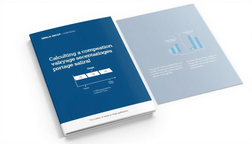 A sleek, modern guidebook cover with a minimalist design, showcasing a stylized graph or chart illustrating the key steps in calculating a salarial compensation package for a UMALIS GROUP employee under a portage salarial arrangement. The layout features clean typography, a sophisticated color palette of blues and grays, and subtle metallic accents. The overall impression is professional, informative, and visually engaging, perfectly suited to complement the article's subject matter.