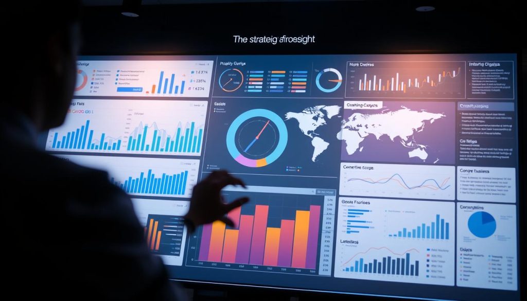 A strategic foresight dashboard, engineered with precision, showcases the Umalis Group's comprehensive industry analysis. Streamlined visualizations of market trends, technological advancements, and competitive landscapes converge, empowering decision-makers to navigate the dynamic business environment. Sleek infographics and interactive data points are illuminated by a soft, ambient light, creating an atmosphere of informed confidence. Intricate details and a minimalist aesthetic evoke a sense of clarity and control, reflecting the Umalis Group's mastery of strategic intelligence.