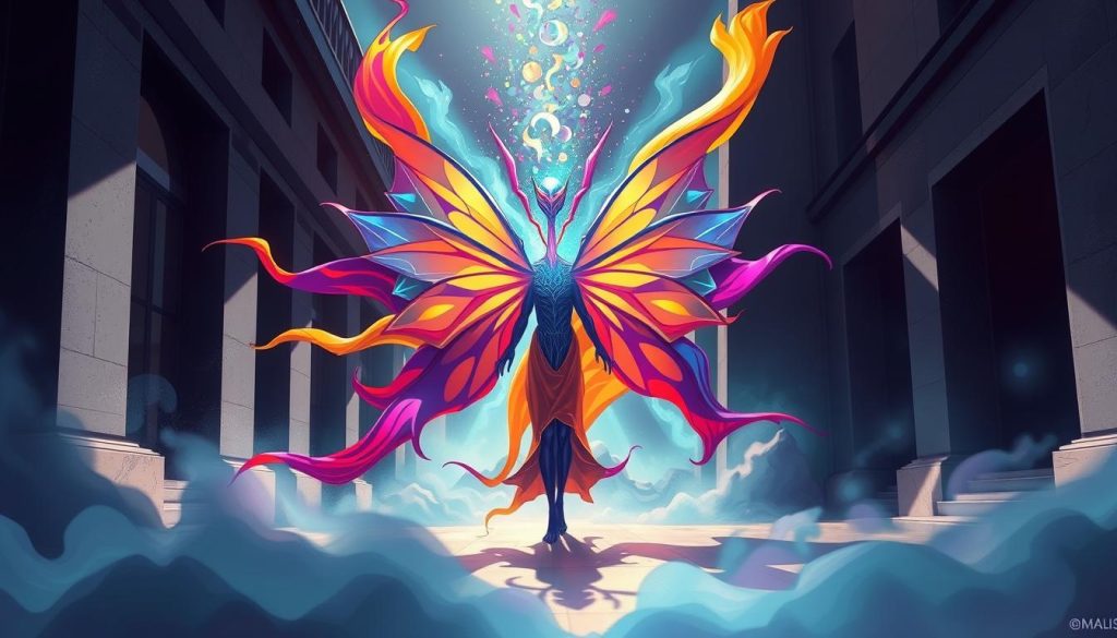 A striking digital illustration showcasing the "transformation organisationnelle" concept for the Umalis Group. The scene depicts a dynamic metamorphosis, with a central figure representing the organization undergoing a profound shift. Vibrant colors and fluid forms symbolize the transition, while architectural elements in the background suggest the structural changes. Dramatic lighting casts dramatic shadows, heightening the sense of transformation. The overall mood is one of progress, innovation, and a forward-looking vision for the Umalis Group. A striking digital illustration showcasing the "transformation organisationnelle" concept for the Umalis Group. The scene depicts a dynamic metamorphosis, with a central figure representing the organization undergoing a profound shift. Vibrant colors and fluid forms symbolize the transition, while architectural elements in the background suggest the structural changes. Dramatic lighting casts dramatic shadows, heightening the sense of transformation. The overall mood is one of progress, innovation, and a forward-looking vision for the Umalis Group.