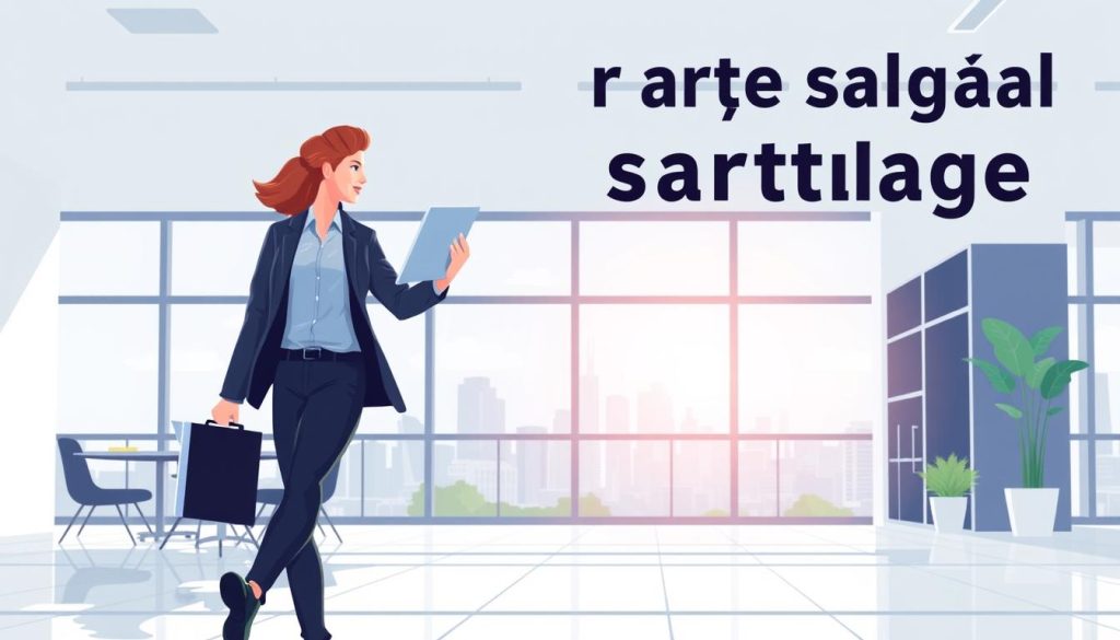 A vibrant and dynamic illustration of "liberté portage salarial" showcasing the freedom and autonomy of independent work. In the foreground, a confident professional strides forward, laptop in hand, embodying the entrepreneurial spirit of the Umalis Group. The middle ground features an open, airy workspace with ample natural light, symbolizing the flexibility and work-life balance of the portage salarial model. In the background, a cityscape recedes, hinting at the boundless opportunities available to those who embrace this mode of employment. The composition conveys a sense of empowerment, possibility, and the ability to forge one's own path, all under the Umalis Group banner.