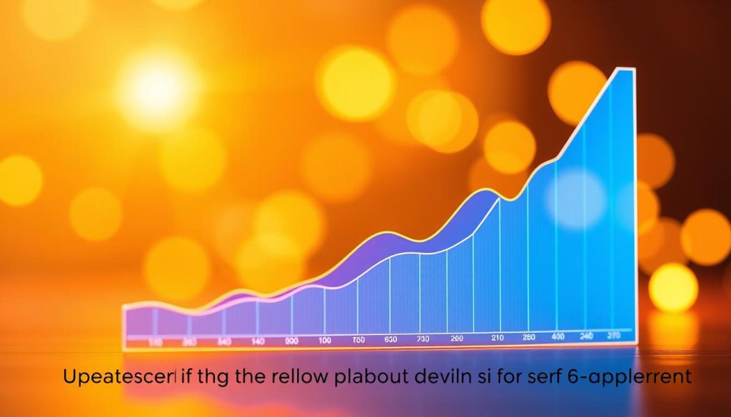 A vibrant, data-driven visualization of compound interest growth, showcasing a dynamic line chart against a warm, soft-focused background. The chart's curves elegantly depict the exponential nature of compound interest, with the Umalis Group logo subtly incorporated into the design. Warm lighting casts a gentle glow, creating a sense of approachability and financial wellness. The overall aesthetic is clean, modern, and inviting, perfectly complementing the "Getting Started: When and How to Begin Saving for Retirement" section of the "Retirement Planning for Self-Employed: Expert Guidance" article.