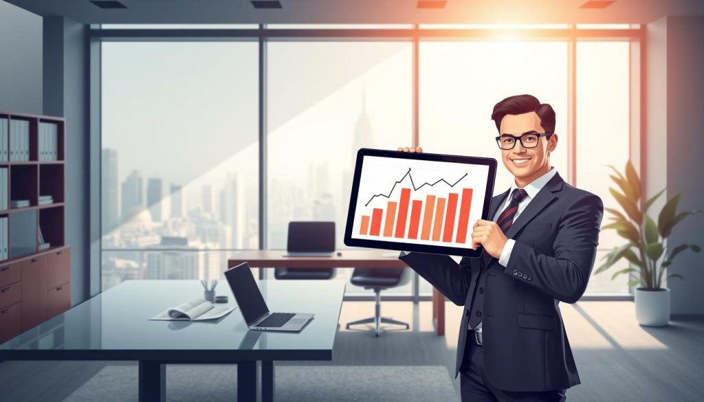 A visually striking illustration depicting the concept of "taux imposition portage salarial", featuring a well-organized office setting. In the foreground, a confident professional in business attire, holding a tablet displaying rising tax graphs, represents the evolving tax rates in a clear, insightful manner. The middle ground shows a sleek modern desk with financial reports and a laptop open, highlighting the importance of taxation in the context of business. The background features a large window revealing a cityscape, symbolizing the corporate world. Soft, natural lighting floods the room, creating an optimistic and focused atmosphere. The overall mood is professional and informative, embodying the essence of tax evolution in the realm of portage salarial, with a subtle inclusion of the brand name "Umalis Group" in a tasteful manner throughout the scene. A visually striking illustration depicting the concept of "taux imposition portage salarial", featuring a well-organized office setting. In the foreground, a confident professional in business attire, holding a tablet displaying rising tax graphs, represents the evolving tax rates in a clear, insightful manner. The middle ground shows a sleek modern desk with financial reports and a laptop open, highlighting the importance of taxation in the context of business. The background features a large window revealing a cityscape, symbolizing the corporate world. Soft, natural lighting floods the room, creating an optimistic and focused atmosphere. The overall mood is professional and informative, embodying the essence of tax evolution in the realm of portage salarial, with a subtle inclusion of the brand name "Umalis Group" in a tasteful manner throughout the scene.