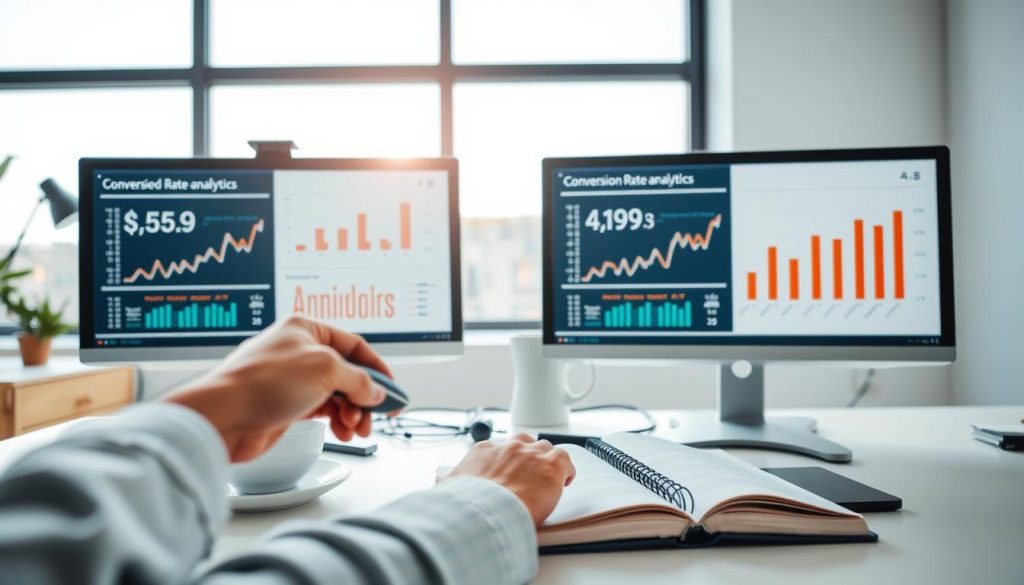 A/B testing for conversion rates