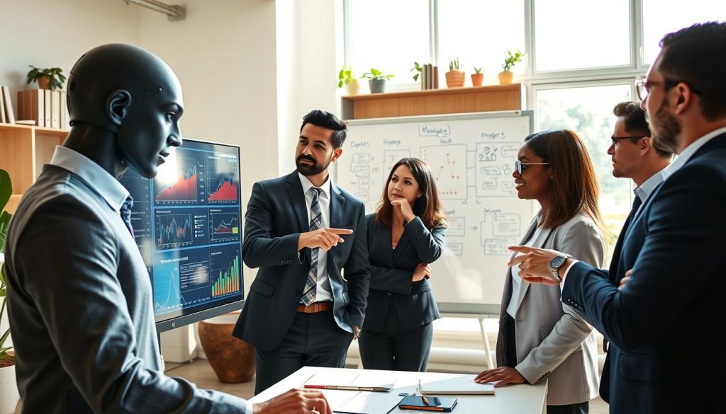 Agent IA préparant un résumé avant validation humaine