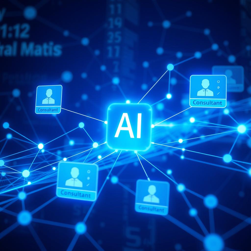 Algorithme de matching IA de Bizme.fr connectant consultants et opportunités Algorithme de matching IA de Bizme.fr connectant consultants et opportunités