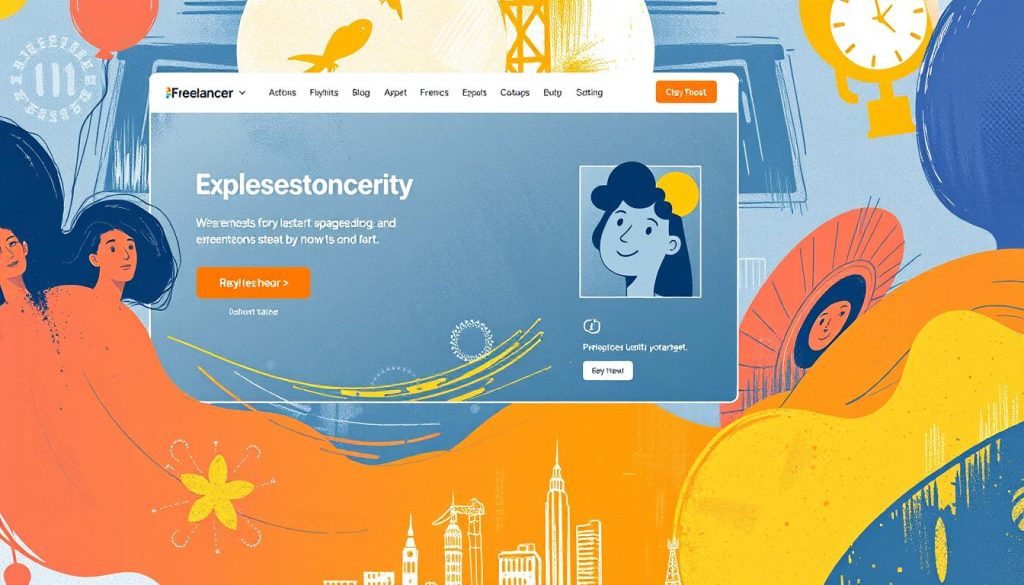 An image of Freelancer's platform interface