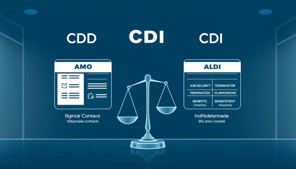 CDD and CDI contract comparison