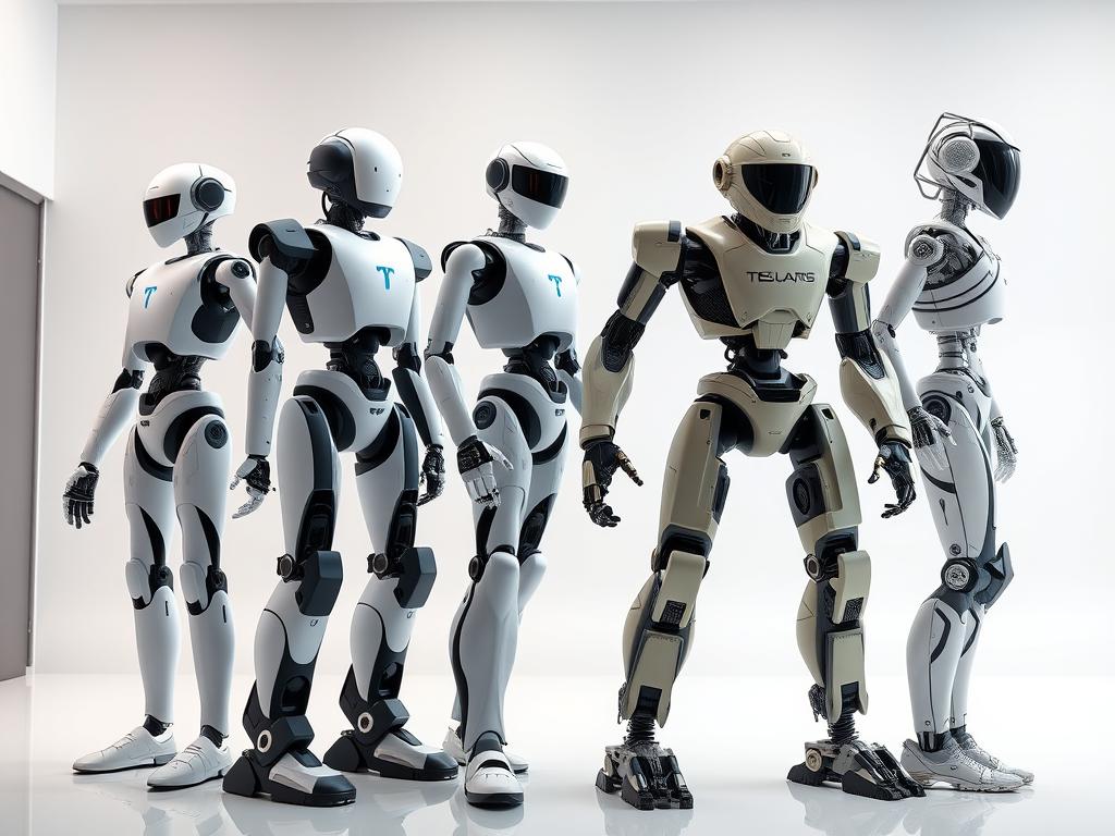 Comparaison de différents modèles de robots humanoïdes montrant l'évolution rapide de cette technologie et ses impacts économiques et sociaux