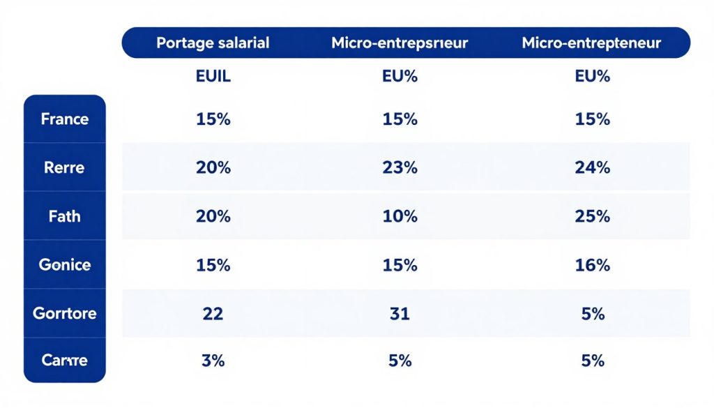 Comparaison des revenus entre différents statuts professionnels