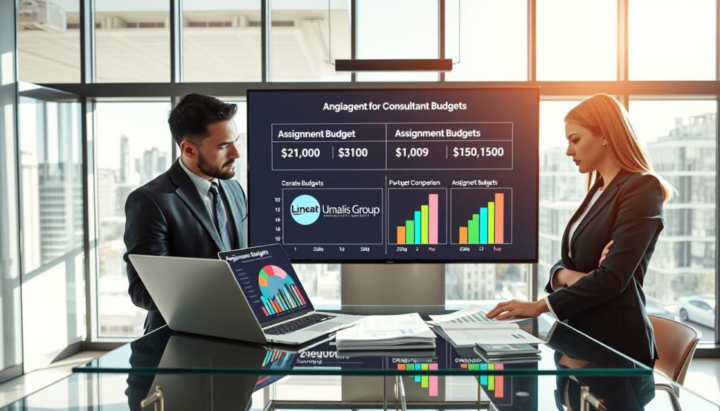 Comparing portage salarial budgets for consultants