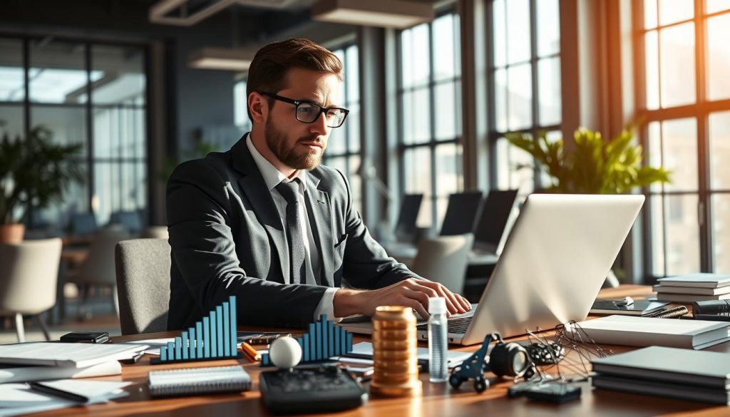 Consultant choisissant un outil adapté à son suivi client