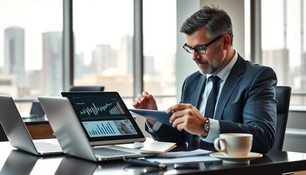Consultant comparant ventes prévues et capacité de l’entreprise