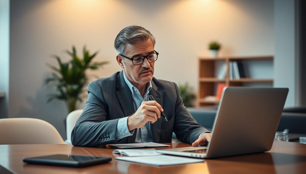 Consultant notant ses critères avant de consulter une réponse générée