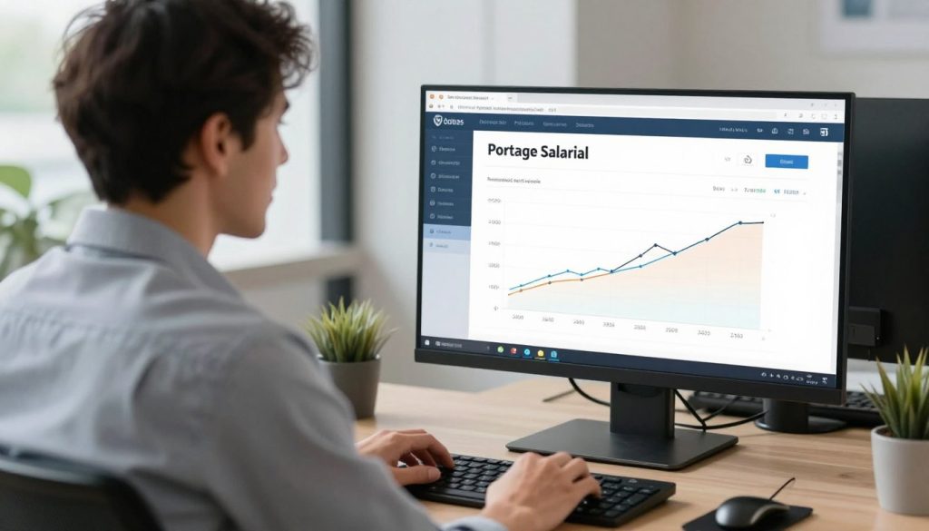 Consultant satisfait après avoir utilisé le simulateur de revenus portage salarial