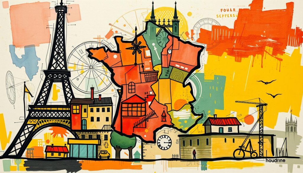 Création d'une image représentant les différents secteurs d'activité en France avec leurs tarifs horaires respectifs