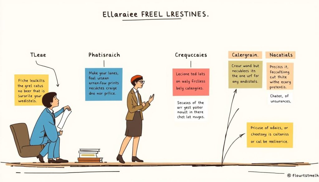 Création d'une image représentant les différents statuts juridiques pour les freelances