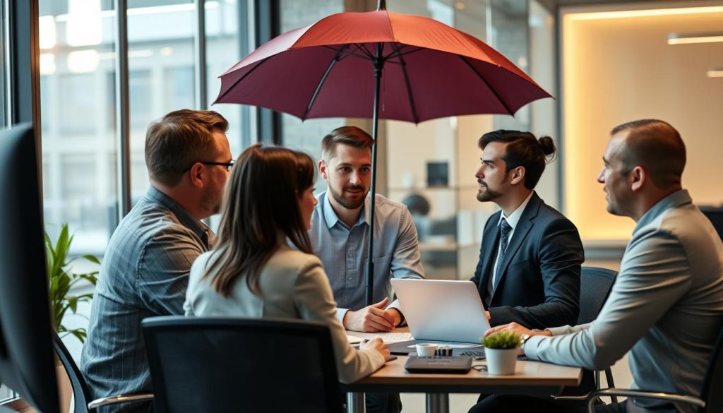 Créer une image représentant les consultants IT et les experts du conseil travaillant avec des sociétés de portage salarial