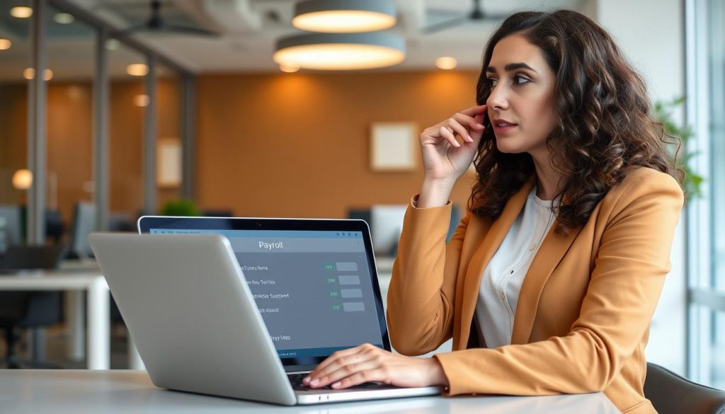 Créer une image représentant un professionnel choisissant une société de portage salarial