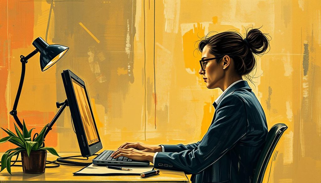 Créer une image représentant un professionnel en portage salarial