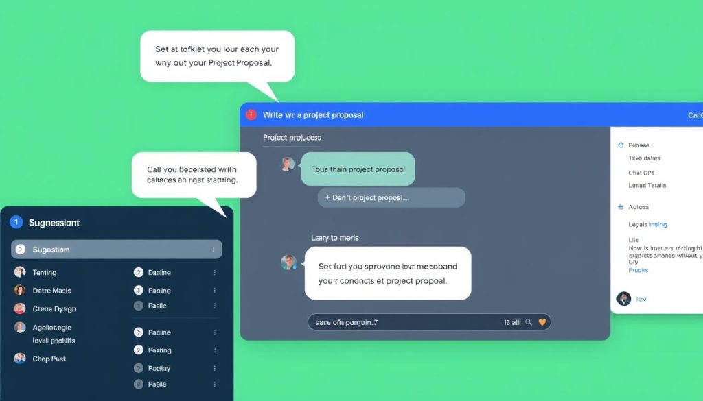 Démonstration de l'intégration de ChatGPT dans l'interface de Bizme.fr