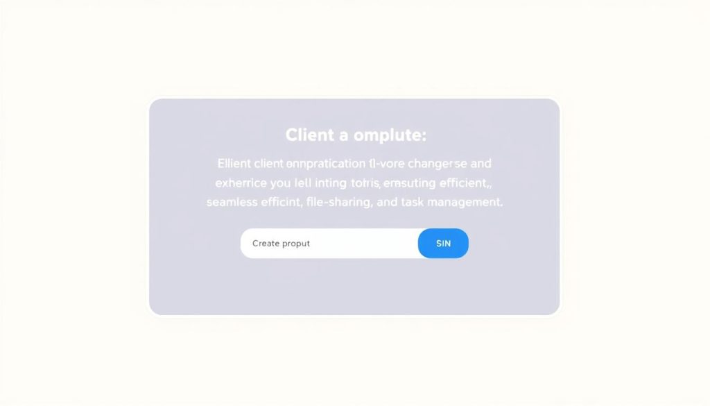 Develop a prompt for client communication software that streamlines your interactions.