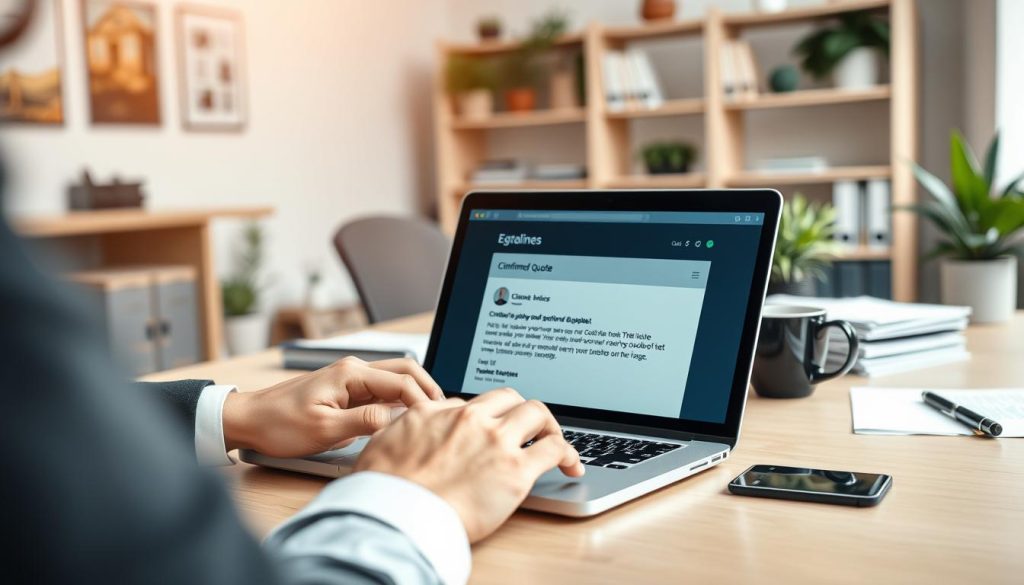 Devis accepté conservé avec le courriel du client