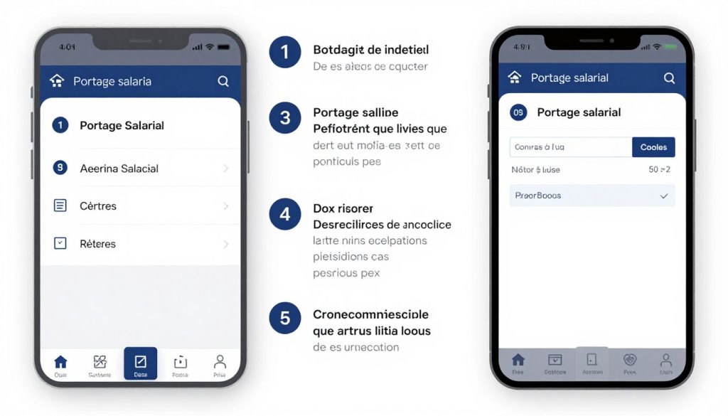 Étapes d'utilisation du simulateur de revenus en portage salarial
