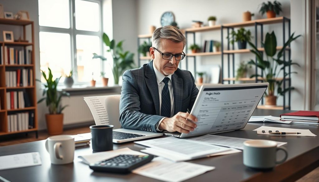 Freelance décomposant le contrôle d’un devis par tâche
