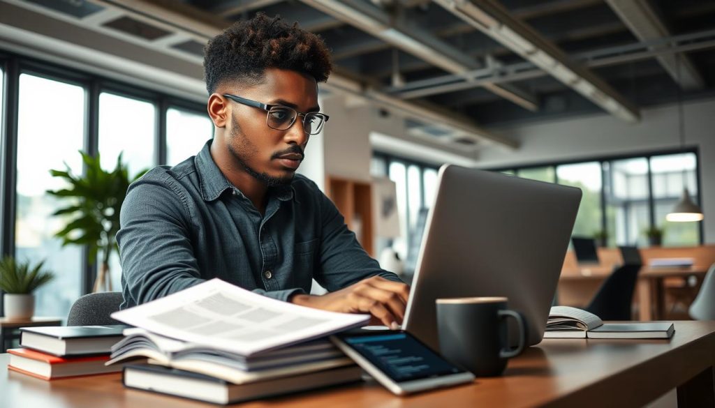 Freelance vérifiant du code généré avant son intégration