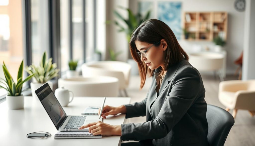 Freelance vérifiant sa trésorerie et ses clients actifs