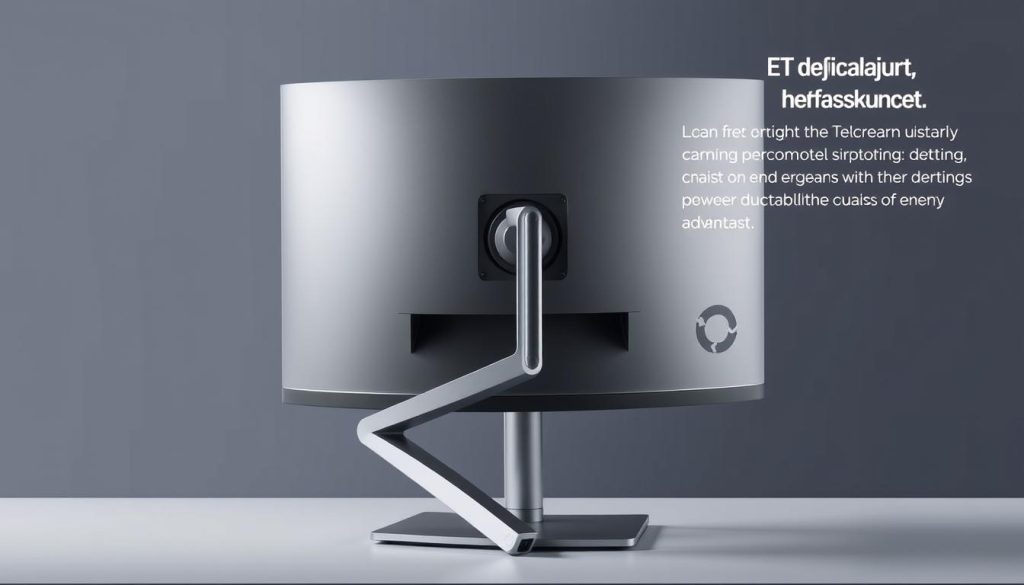Generate an image of a high-resolution monitor with adjustable height settings.