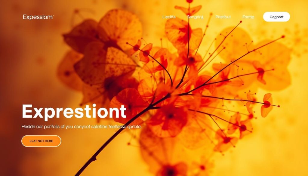 Generate an image of a modern, user-friendly freelance portfolio design