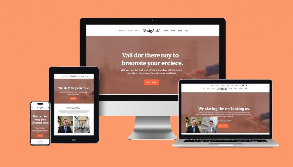 Generate an image of a responsive email template on various devices