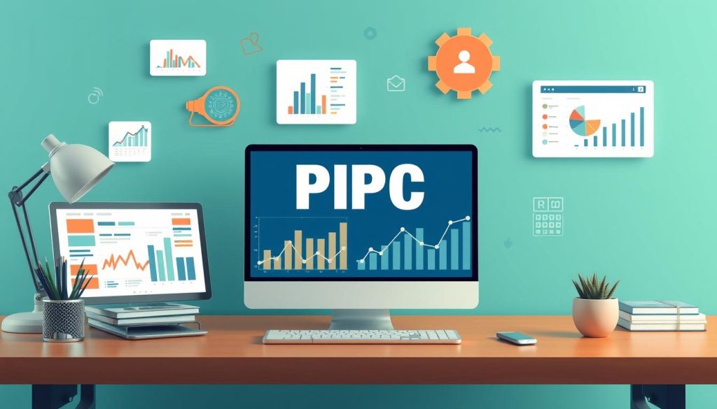 Generate an image representing PPC advertising services