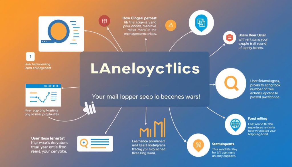 Generate an image representing UX analytics tools for small businesses