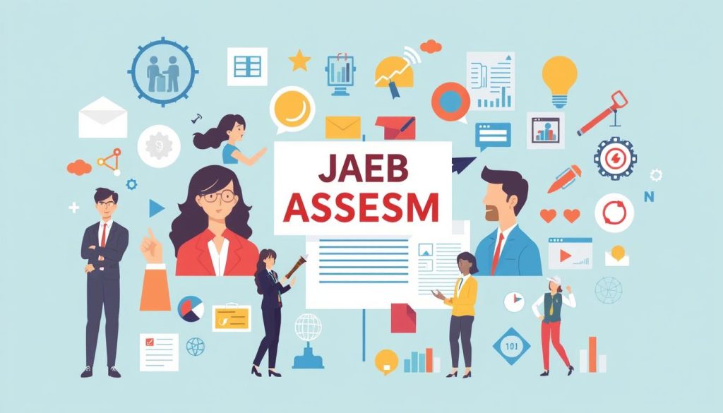 Generate an image representing career assessment and job matching