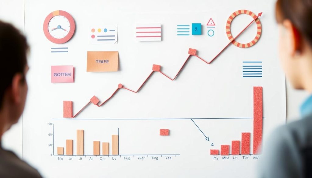 Generate an image representing competitive analysis for traffic growth