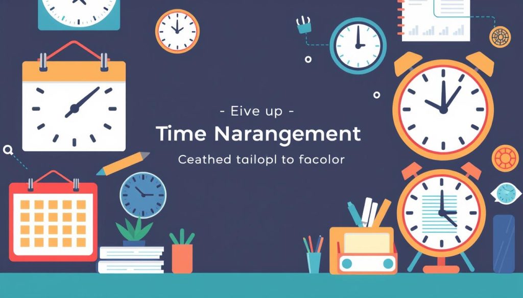 Generate an image representing effective time management for freelancers