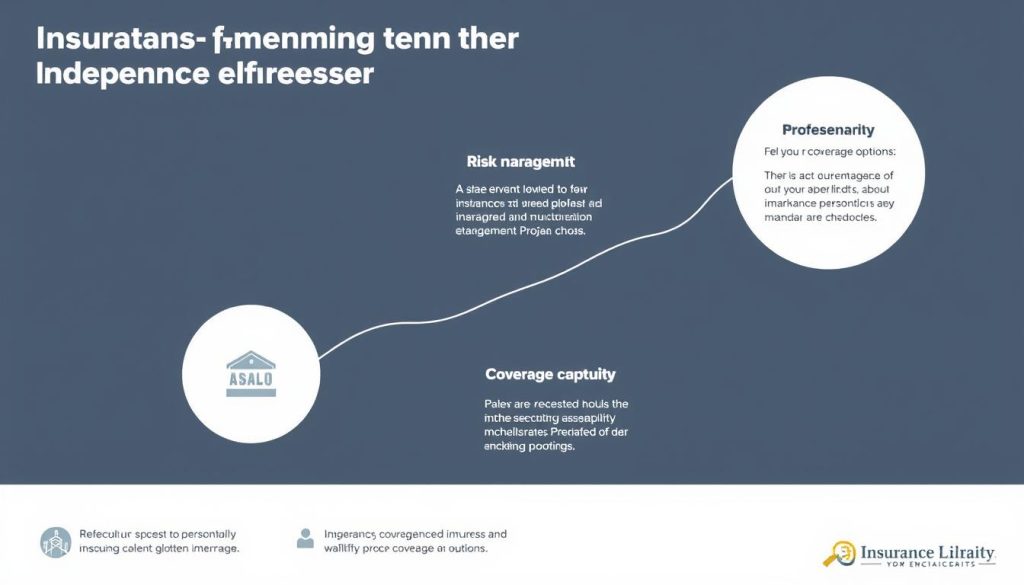 Generate an image representing insurance planning for independent professionals