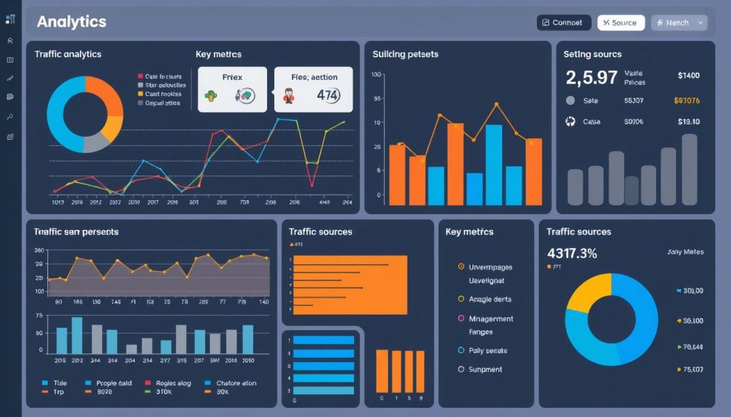 Generate an image representing website traffic analytics