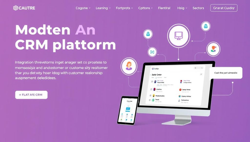 Génération d'une image pour une plateforme CRM moderne