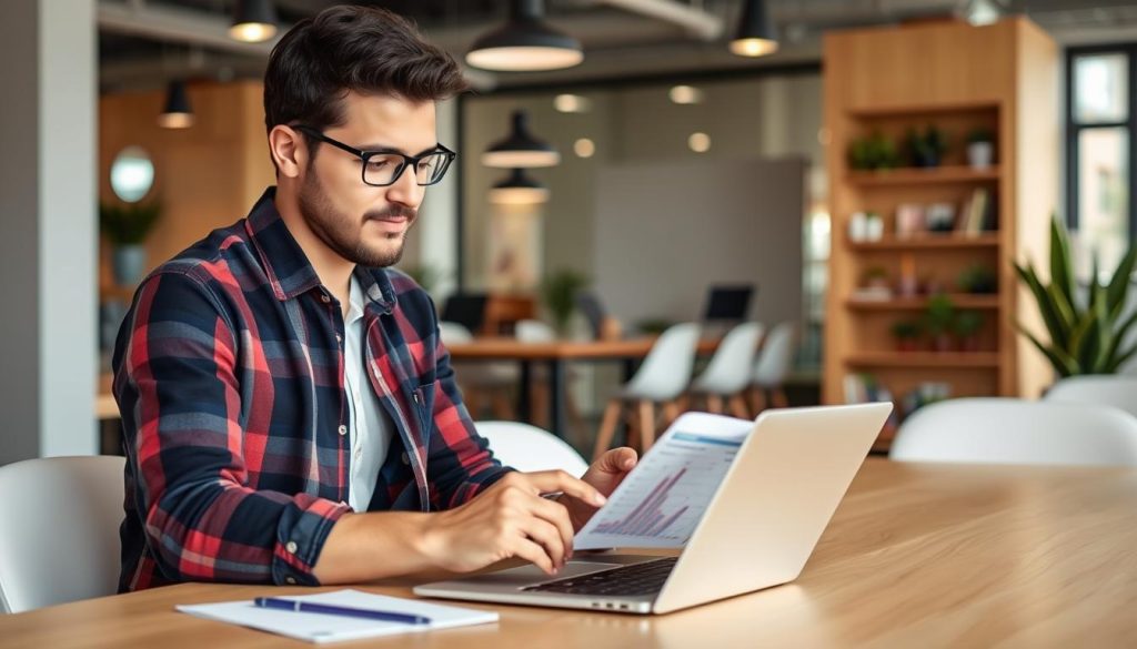 Générez une image d'un freelance utilisant un outil de gestion de projet