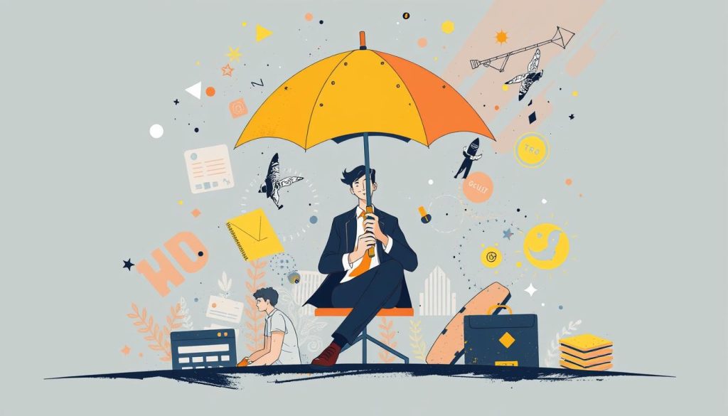 Générez une image illustrant le concept de portage salarial pour les freelances informatiques.