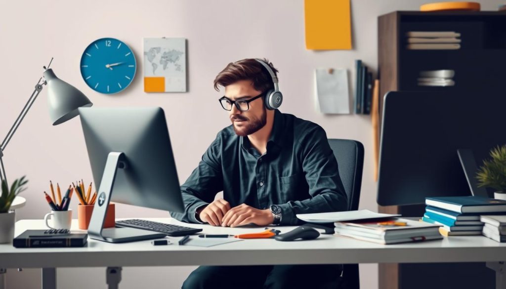 Générez une image représentant un professionnel en portage salarial