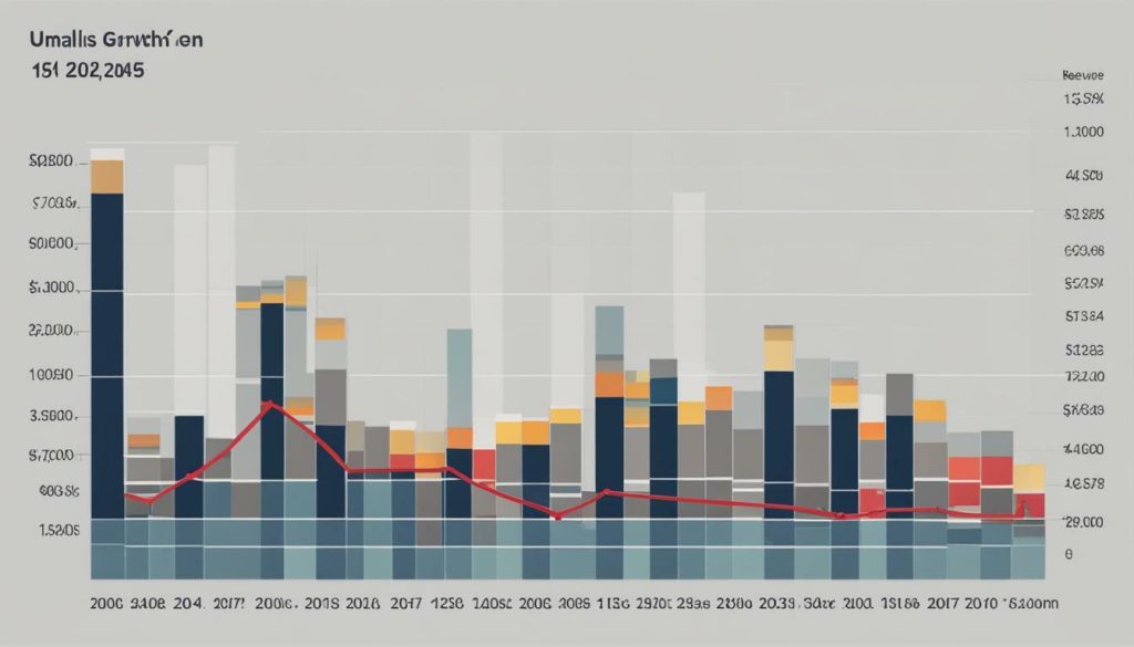 Graphique de croissance financière